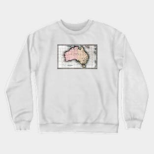 1830 Map of Australia Crewneck Sweatshirt